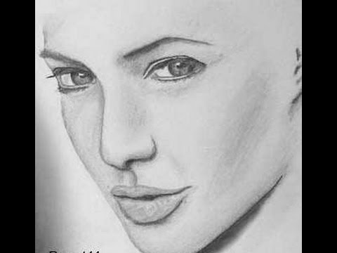 как рисовать тени на лице карандашом