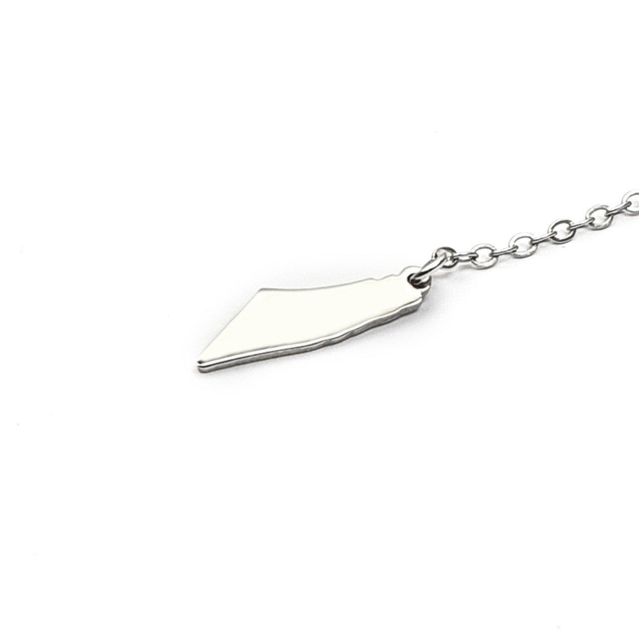 Me705 Silver plated / Palestine Map Pendant Car Mecal Men