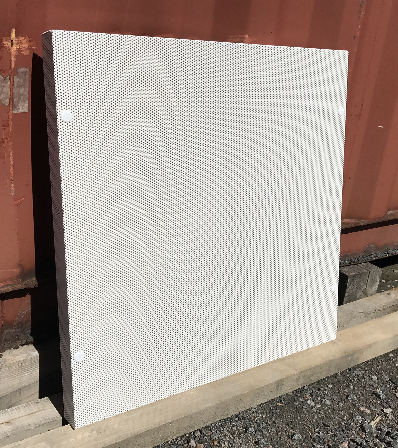 Acoustic Panels Made of Perforated Galvanized Steel MECART