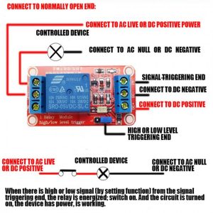 1 Channel 5V Relay Module with High/Low Level Trigger - MECATO - ميكاتو