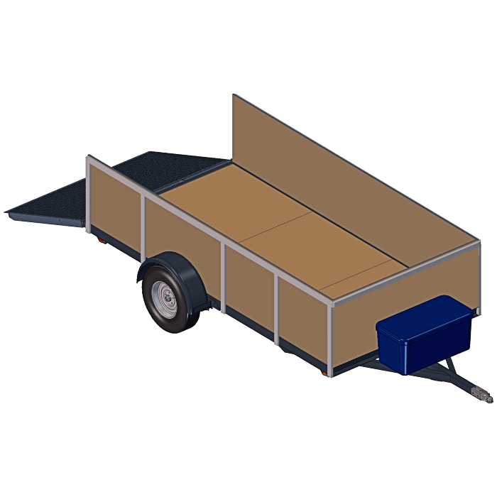 6' 10" Width x 12' Length x 3500 Lbs Best Trailer Plans