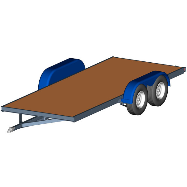 6 ft x 14 ft Trailer Plans For DIY Build 3.5 Ton (7000 lbs) Capacity