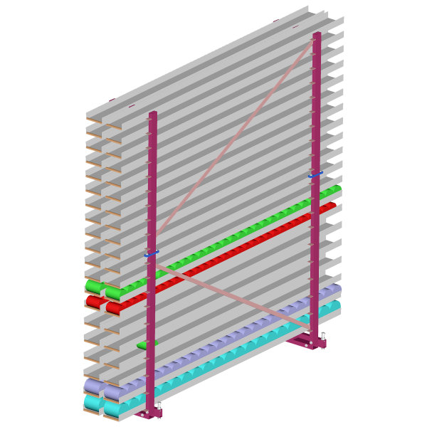Food Storage In A FreeStanding WallOCans FIFO for Canned Food