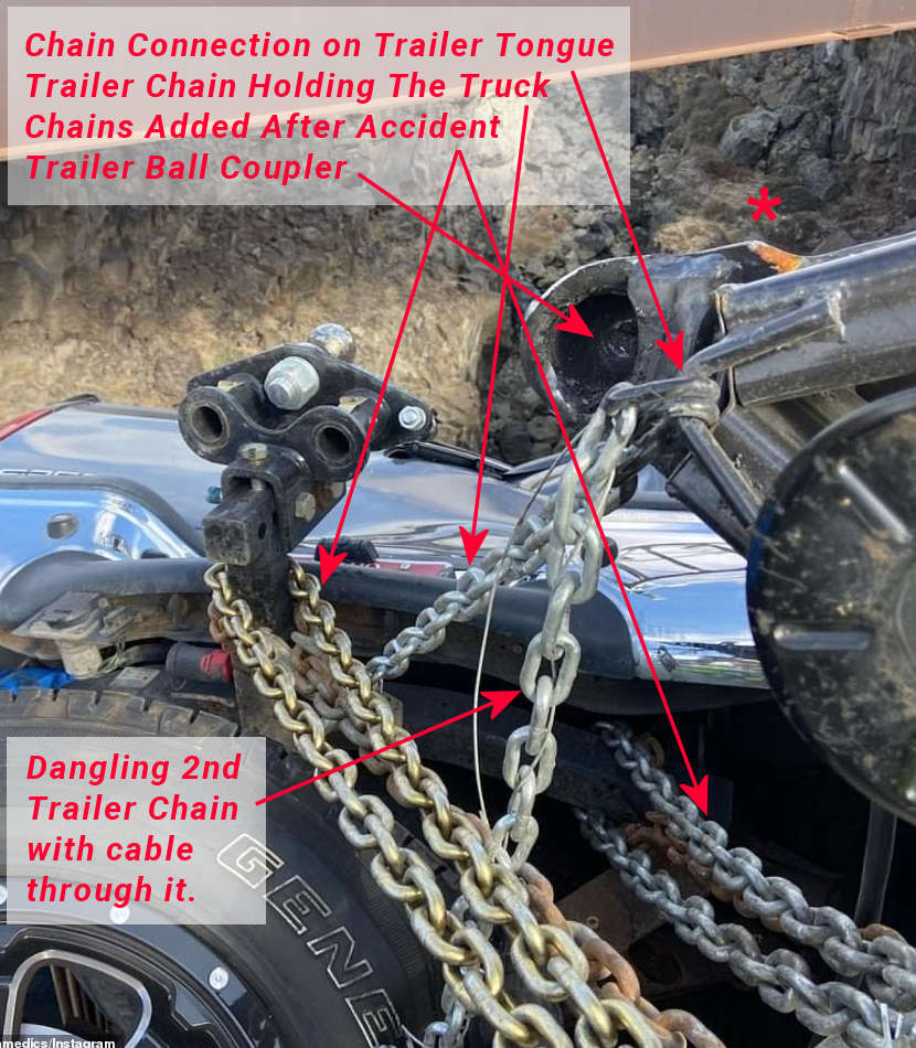 Dangling From A Bridge By A Single Trailer Chain The Mechanic