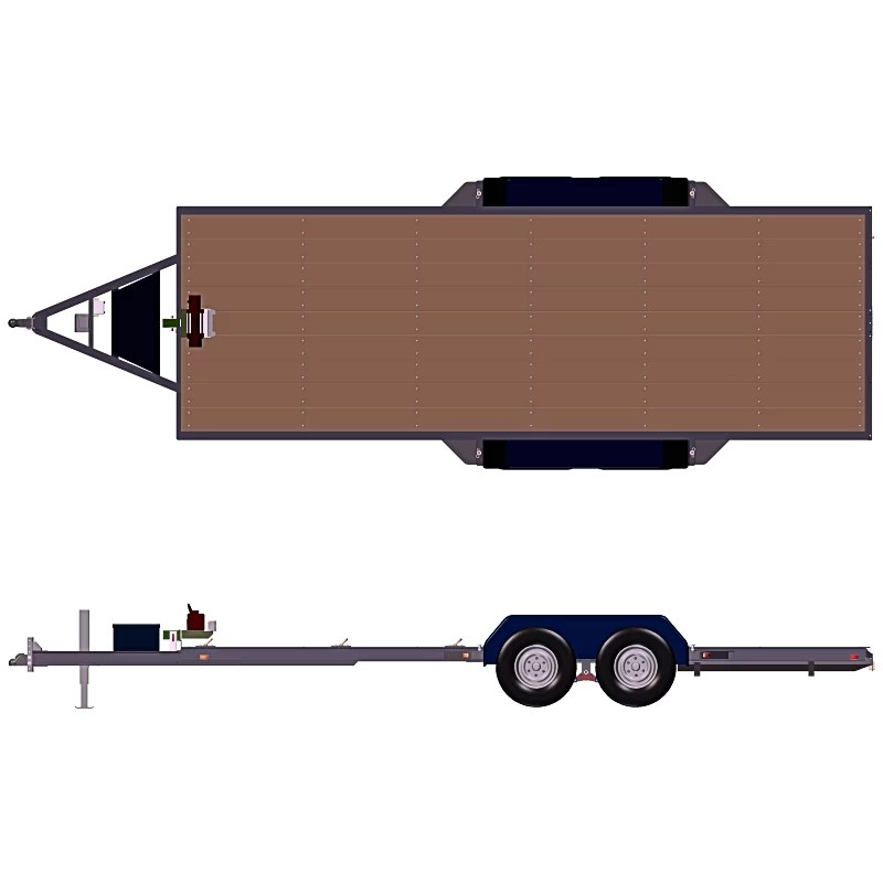 Equipment Trailer Plans 6'10" x 20' 14,000 lbs. or 16,000 lbs.