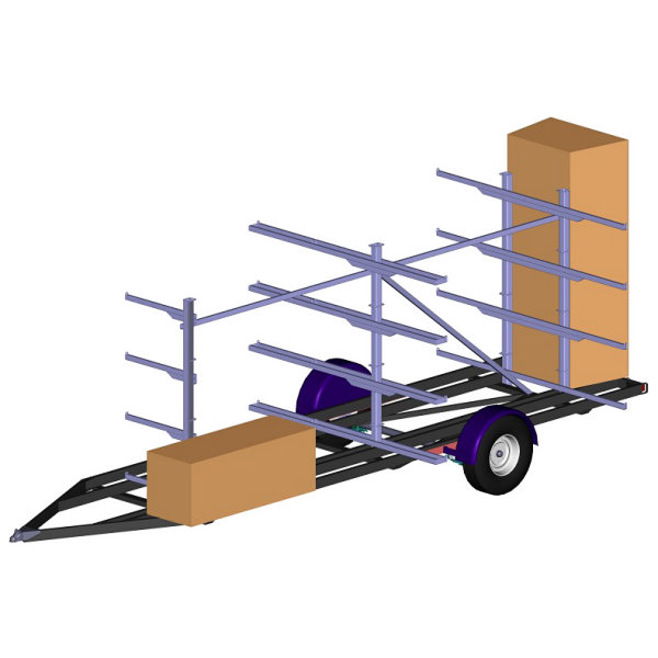 Canoe Trailer Plans For Camps 12 Canoes or Kayaks Plus Gear