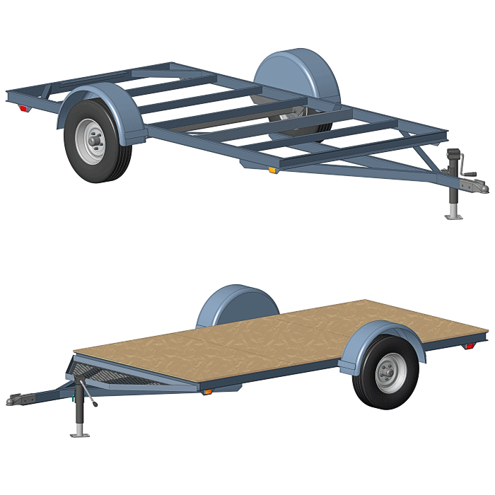 5x10 Lightweight Camper Chassis For Teardrop & Mini Campers