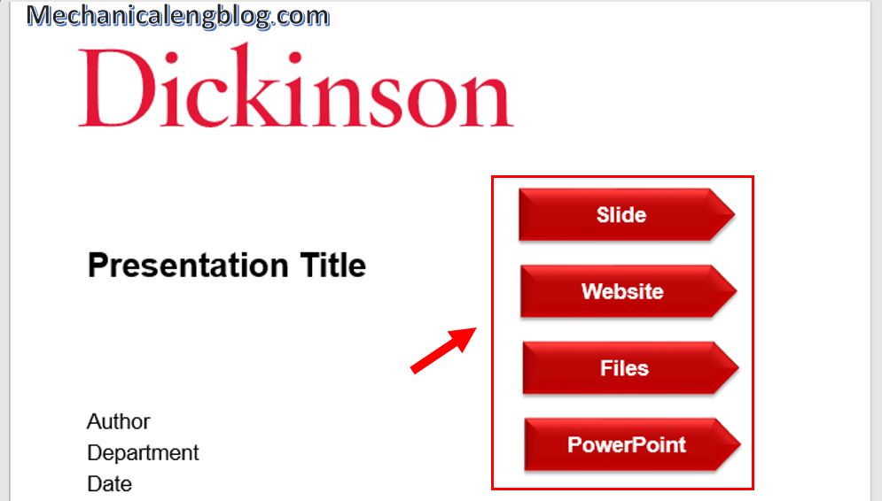 How to create Hyperlink in PowerPoint Mechanicaleng blog