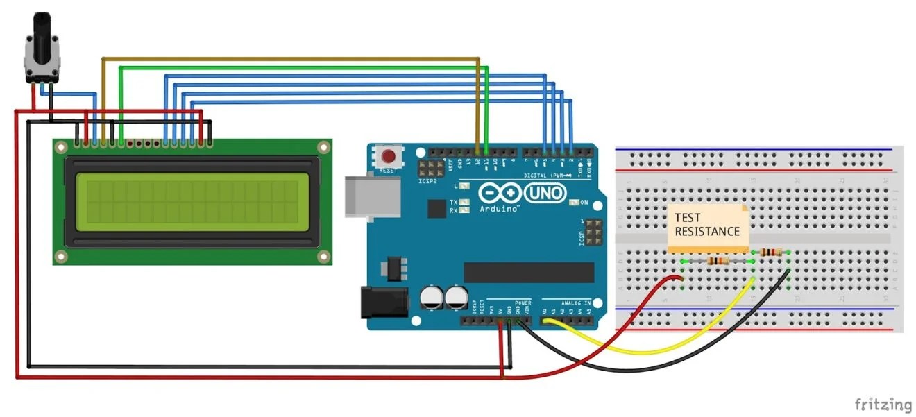 Arduino Ohmmeter How to Measure Resistance Using Arduino