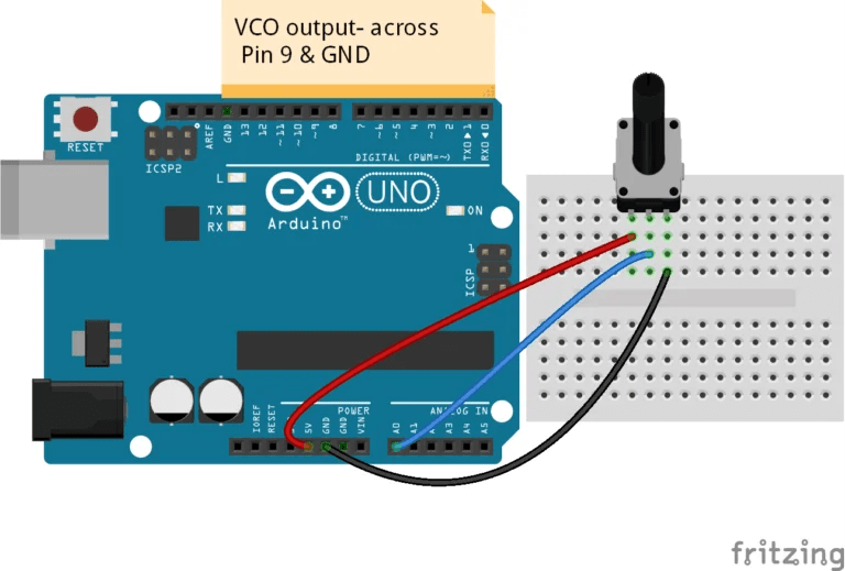 Arduino voltage controlled oscillator (VCO)