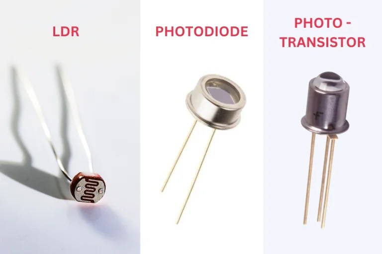 LDR vs Photodiode vs Phototransistor comparison
