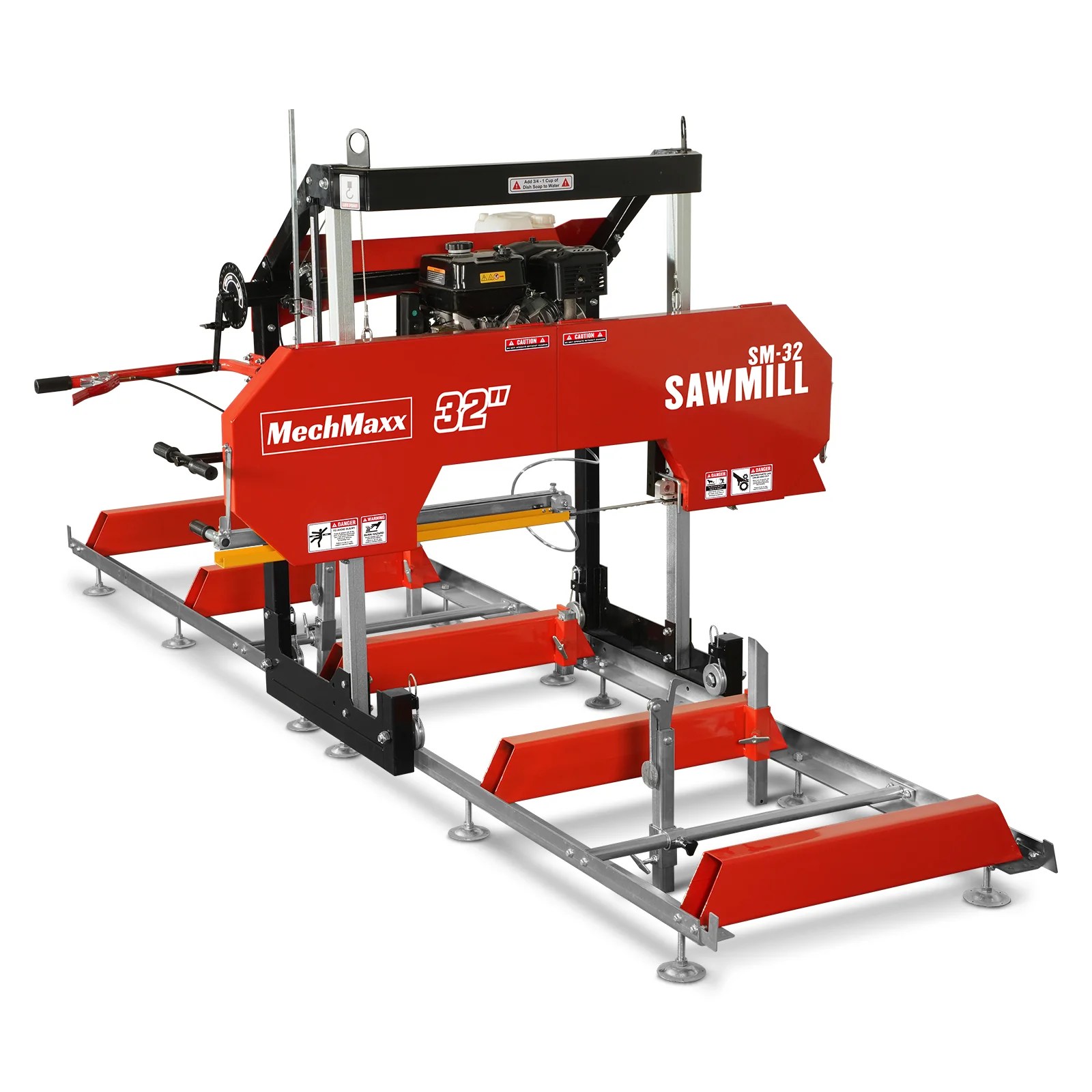 Mechmaxx32" Portable Sawmill with 420cc 15HP EStart Gasoline Engine