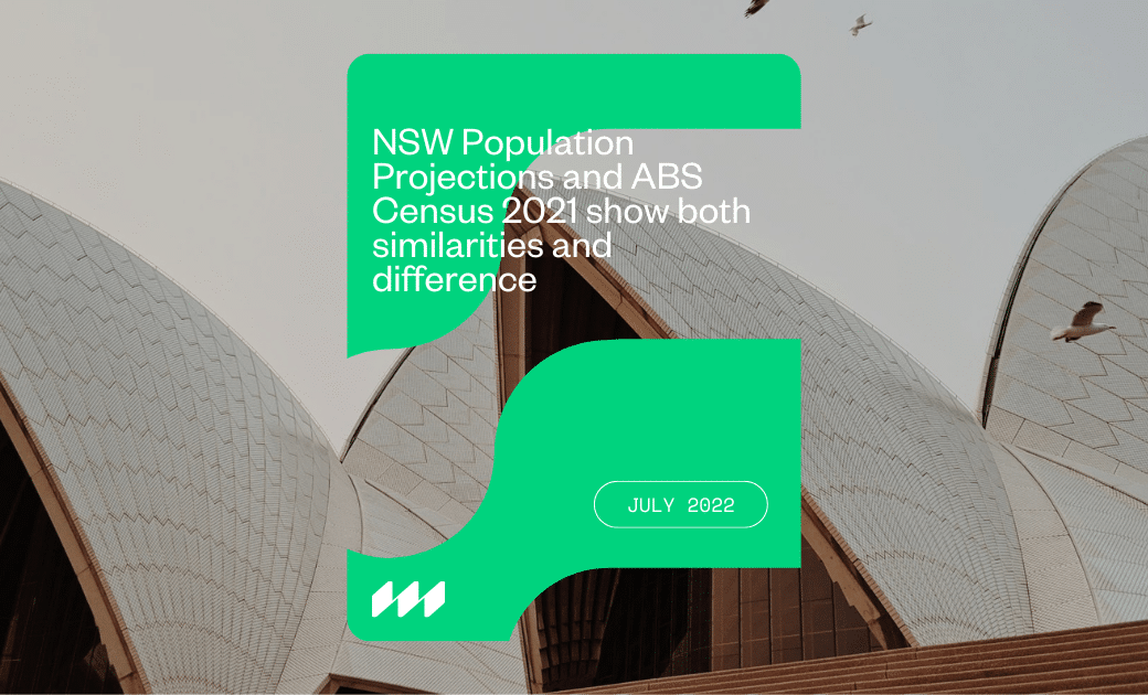 NSW Population Projections and ABS Census 2021 show both similarities