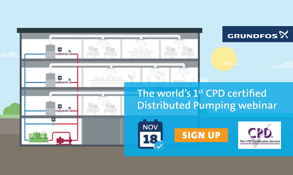 Grundfos to host CPDcertified webinar on application of Distributed
