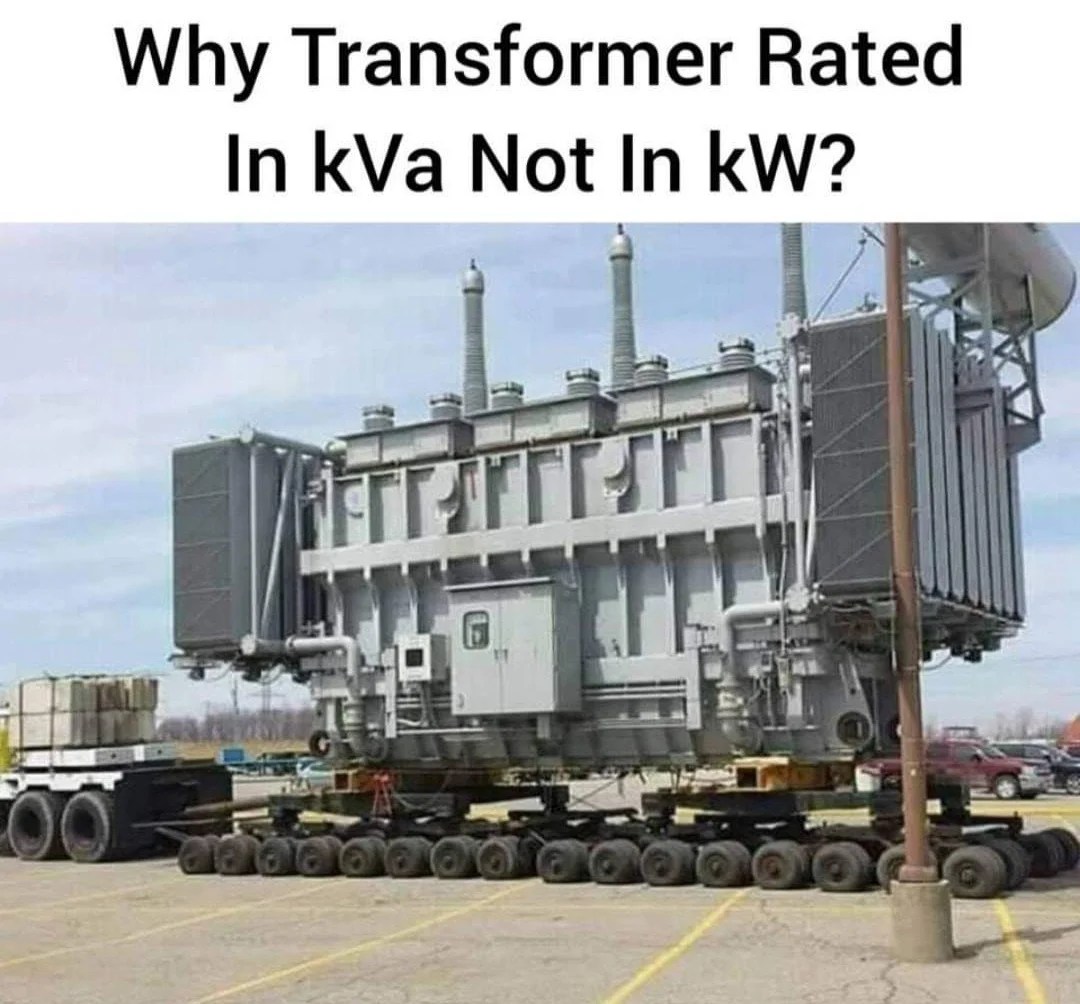 Why are Transformers rated in kVA, not in KWA? Mechanical Engineering