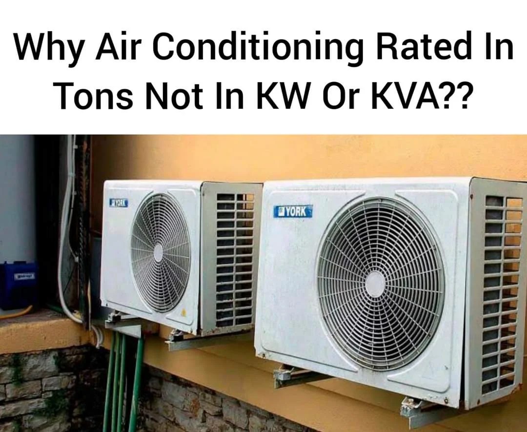 Why Air conditioners are rated in Tons, not kW or kVA? Mechanical