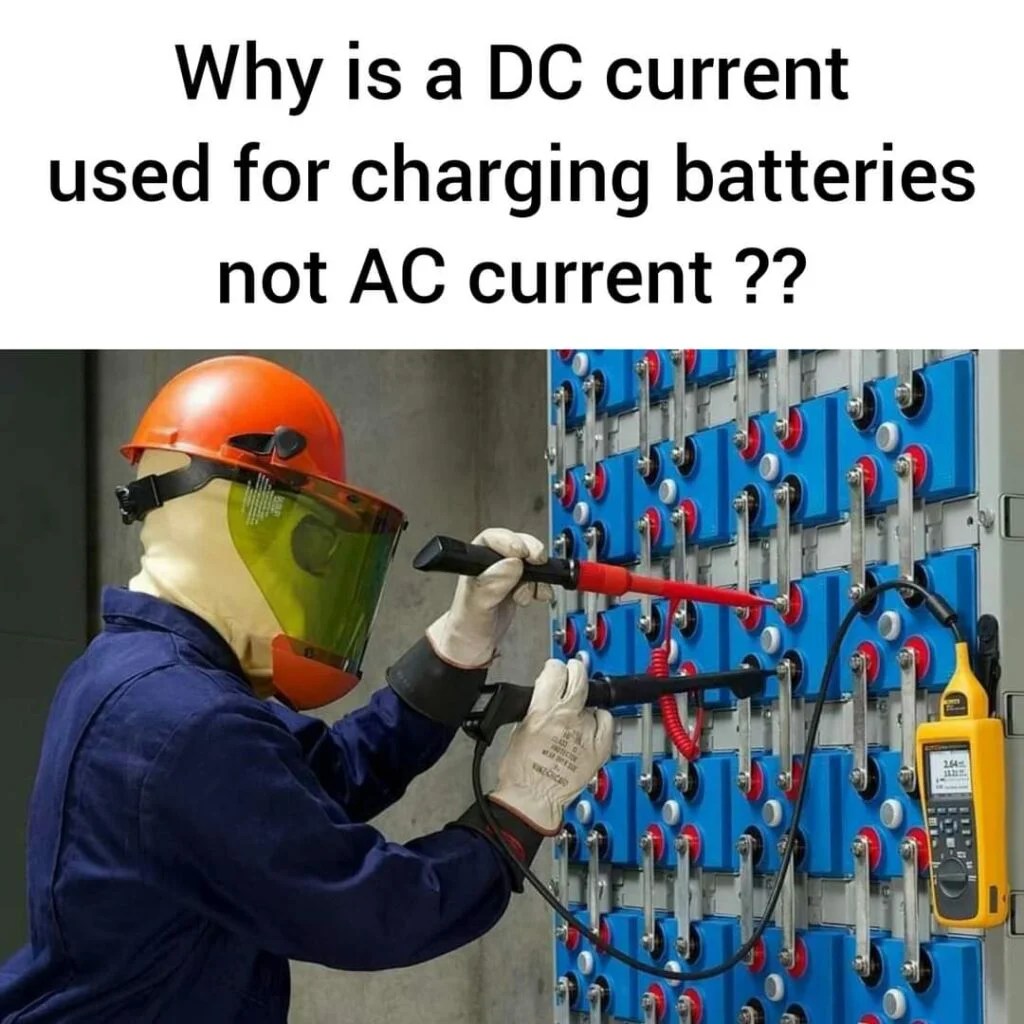 Why DC current is used to charge batteries, not AC? Mechanical Engineering