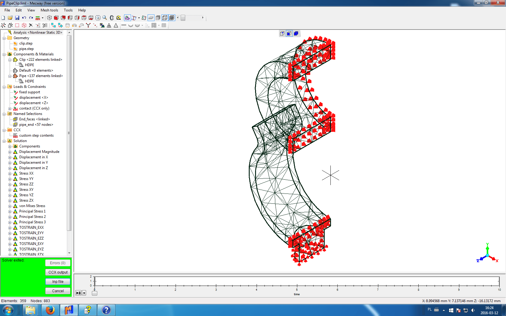 Calculix Solver Doesn',t Display Results Forum