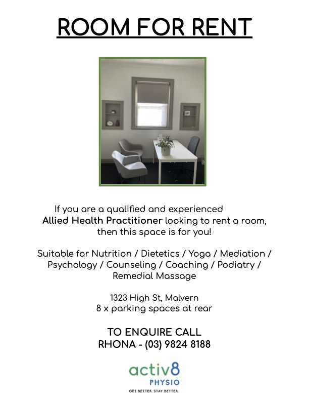 Allied Health Consulting Room For Rent Victoria Australia