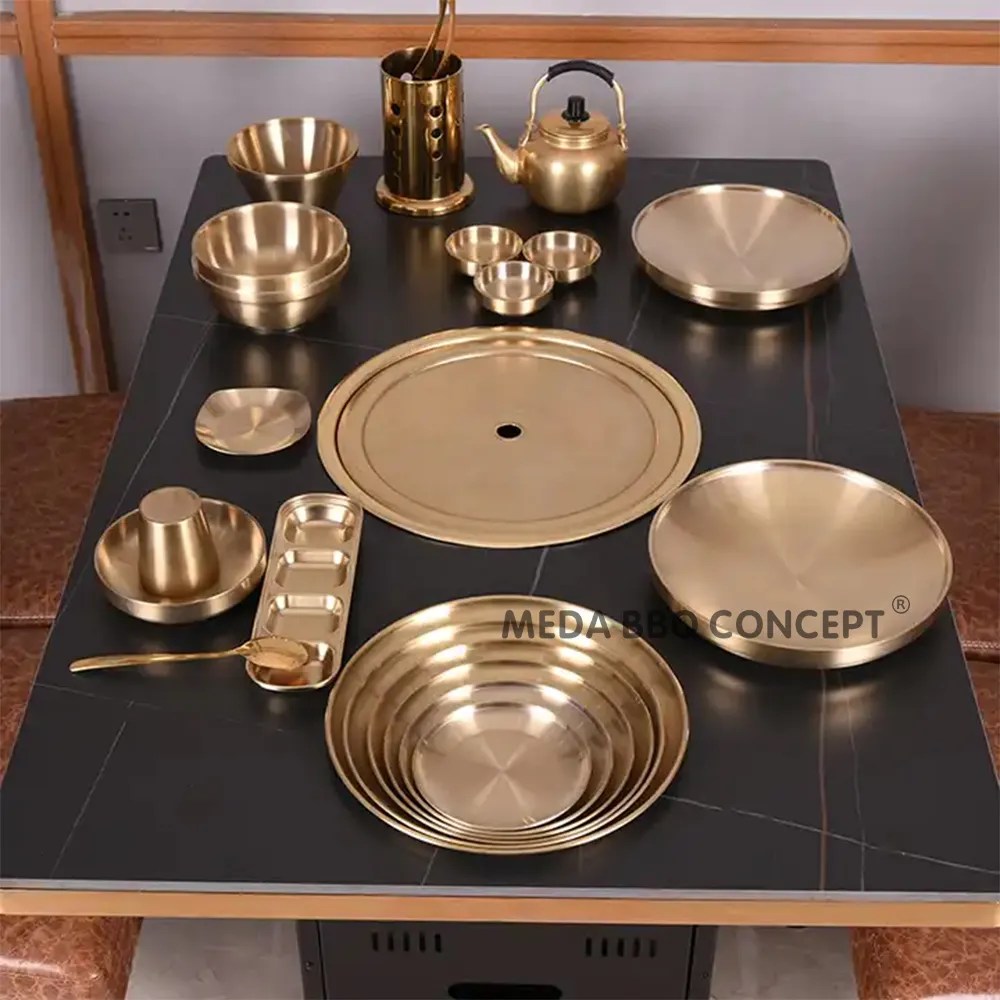 Indoor Commercial Korean BBQ Grill Table For Sale MEDA BBQ