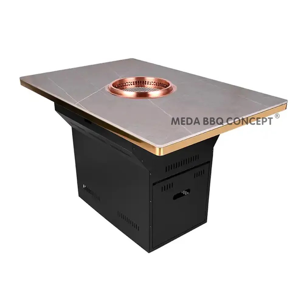 Indoor Commercial Korean BBQ Grill Table For Sale MEDA BBQ