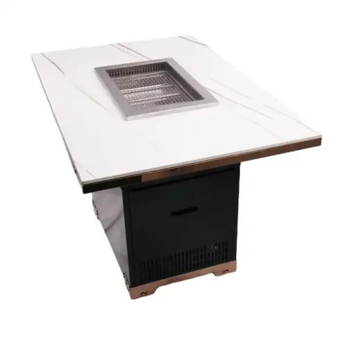 Wood Japanese Grill Table For Yakiniku BBQ Restaurant MEDA BBQ
