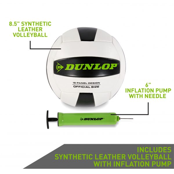 DUNLOP Premium Volleyball & Badminton Set MD Sports