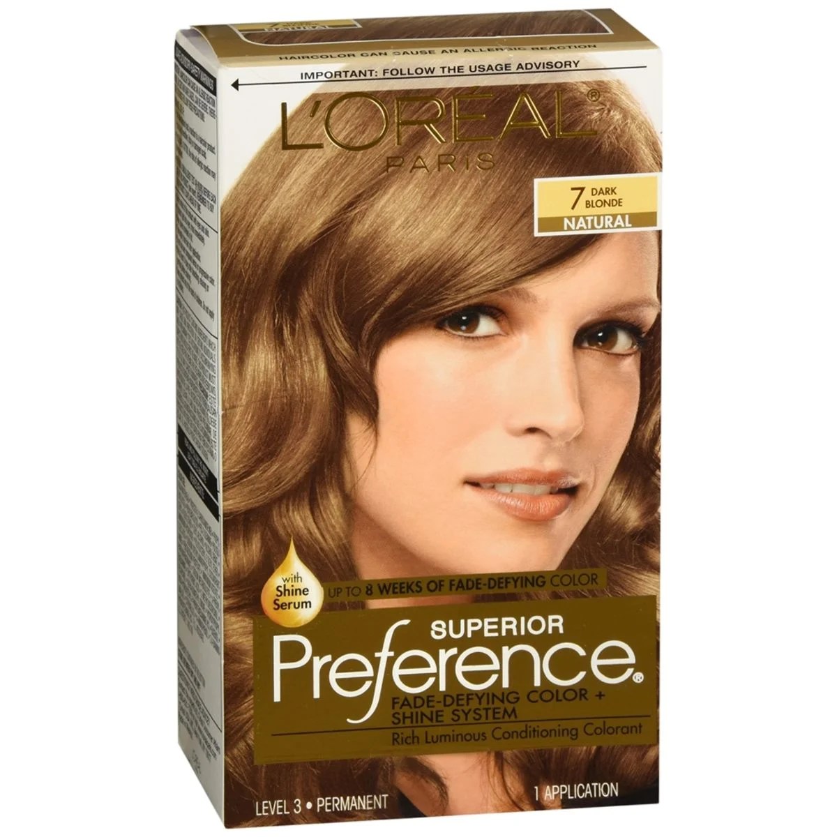 L’Oreal Superior Preference Permanent Hair Color 7 Dark Blonde (Natural) 1 EA Medcare