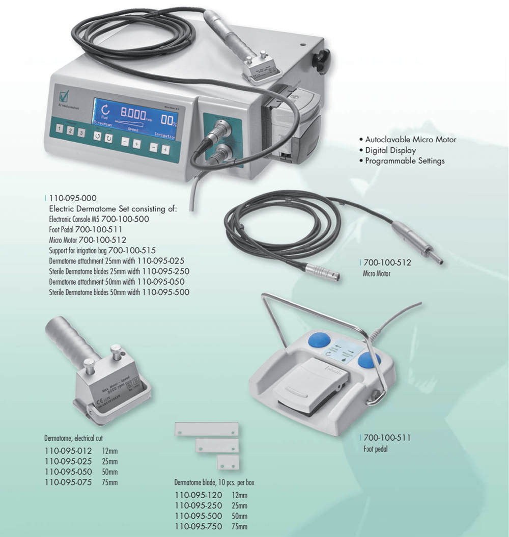 Electric DERMATOME Set MedCare