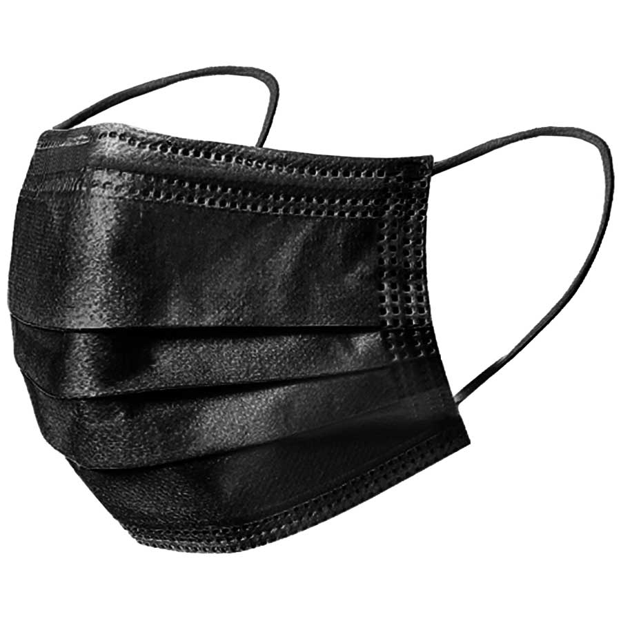 Black Surgical Face Masks, ASTM 1 50/Box