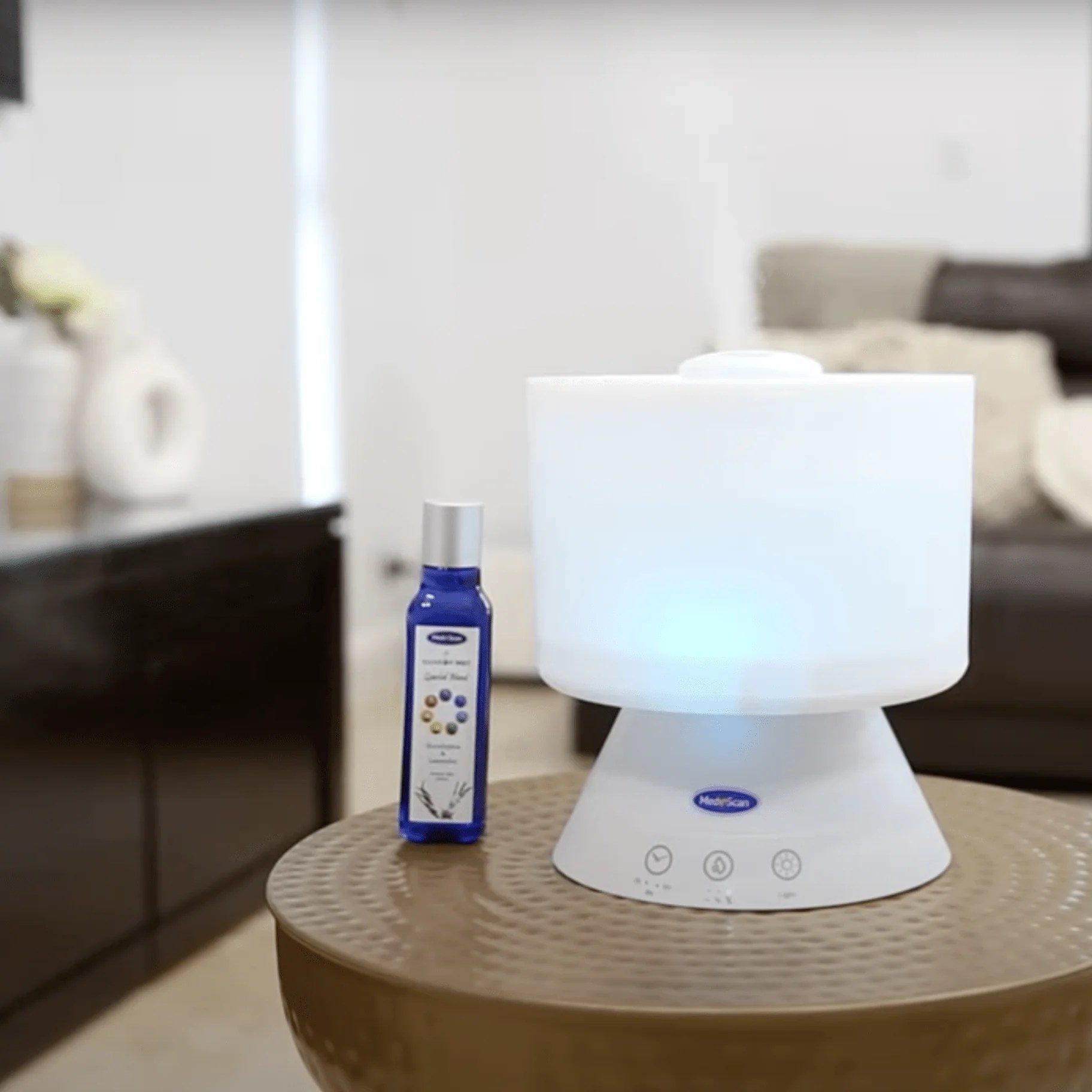 Rainbow Mist Humidifier Top Fill Ultrasonic Cool Mist Medescan