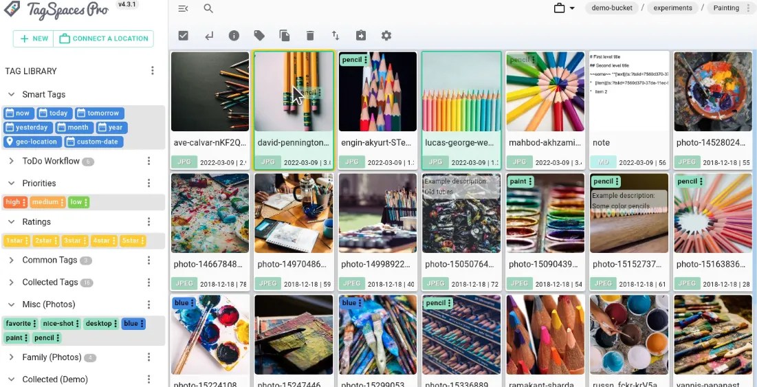 TagSpaces is a Free Offline Document Manager For Daily Users