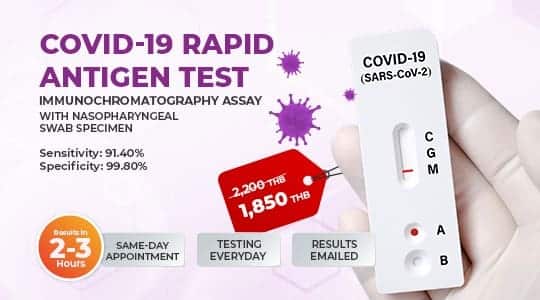 Express COVID19 Test 612 Hours Result PCR Test at 3,500 THB PCR
