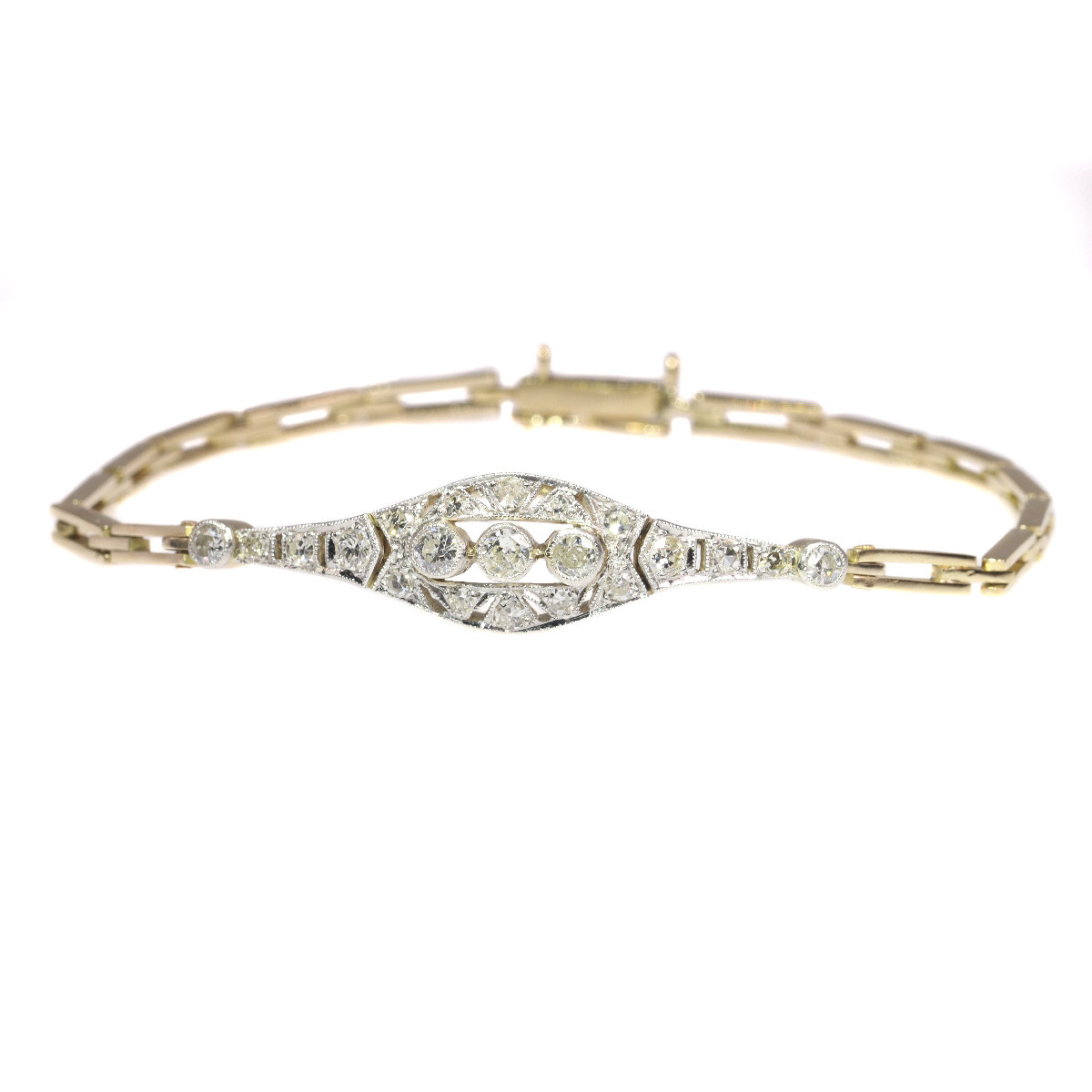 Pulseira De Diamante Art Deco Gallerease