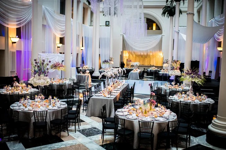A Modern, Luxe Wedding at the Atrium at Curtis Center in Philadelphia