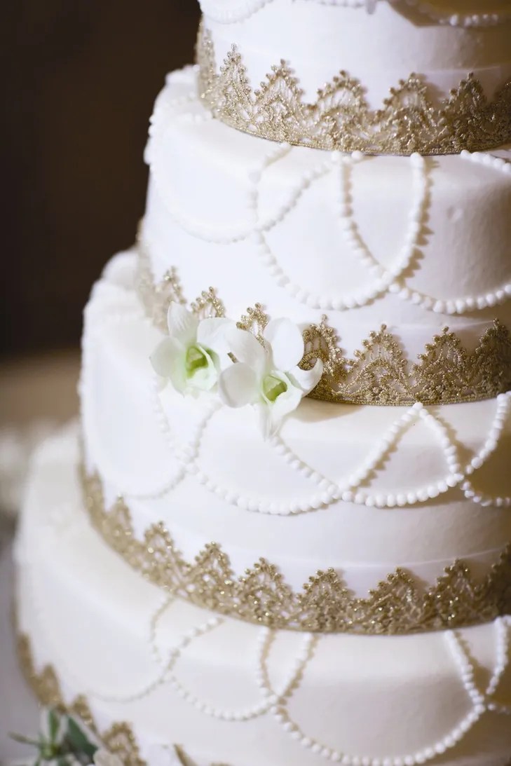 Gold Accent Cake
