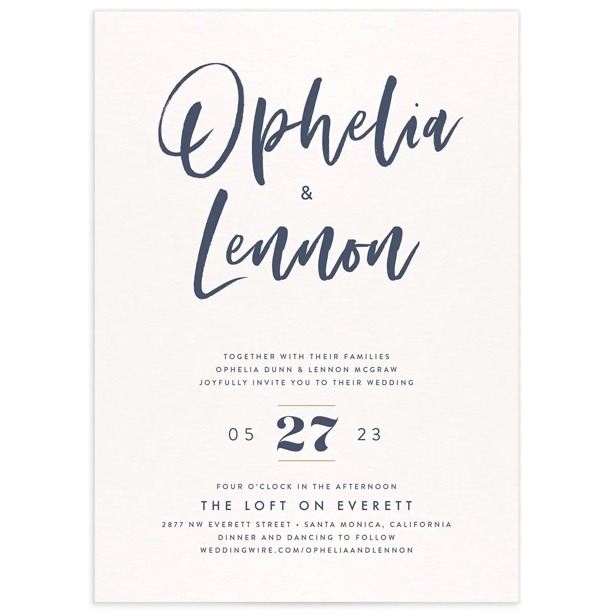 Wedding Invitations Free Samples WeddingWire