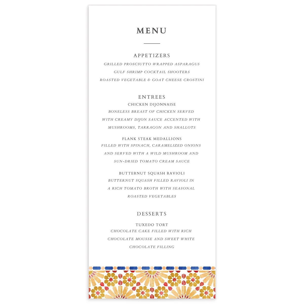 Mediterranean Tile Wedding Stickers The Knot