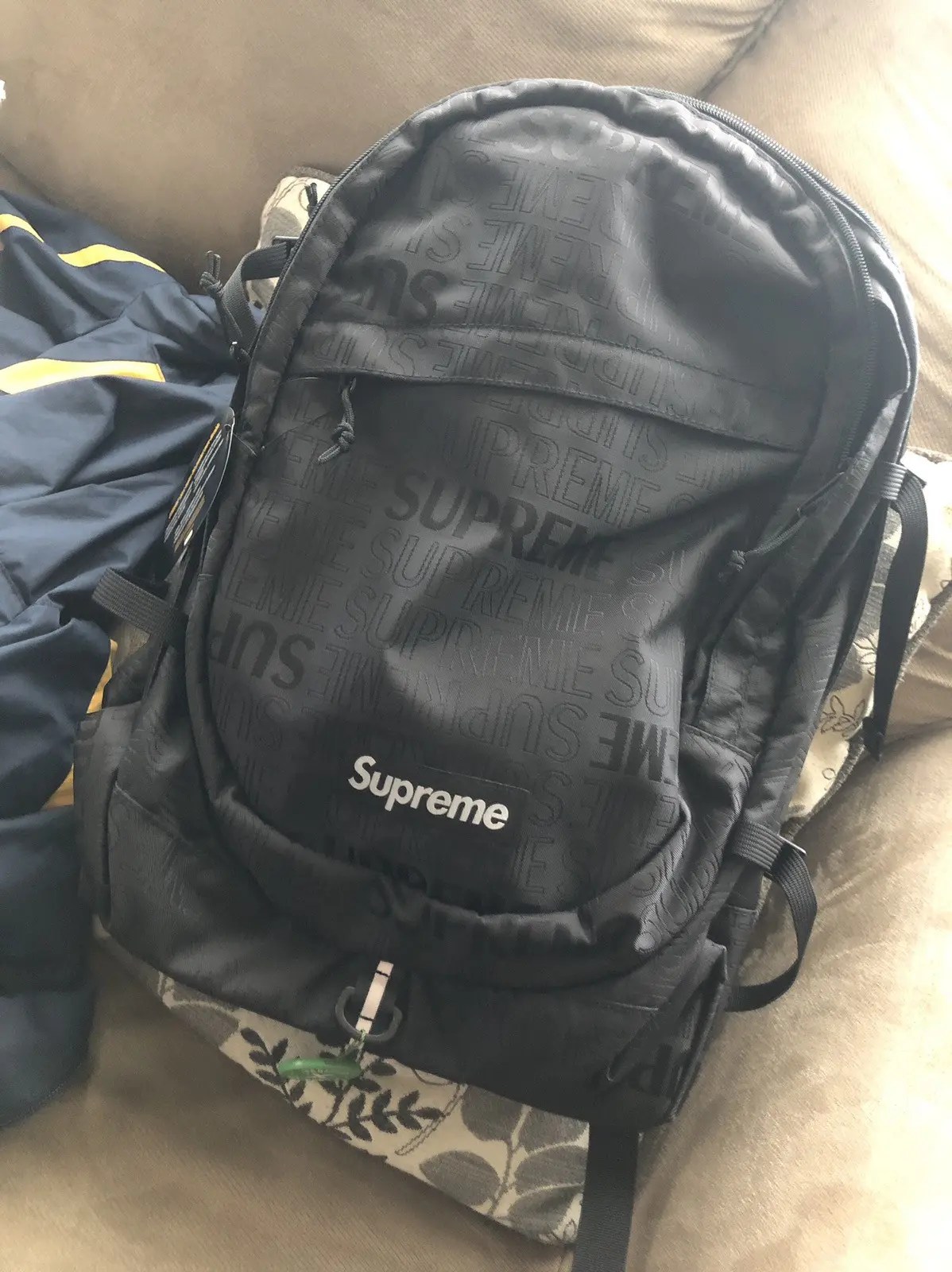 Supreme Supreme book bag black Grailed