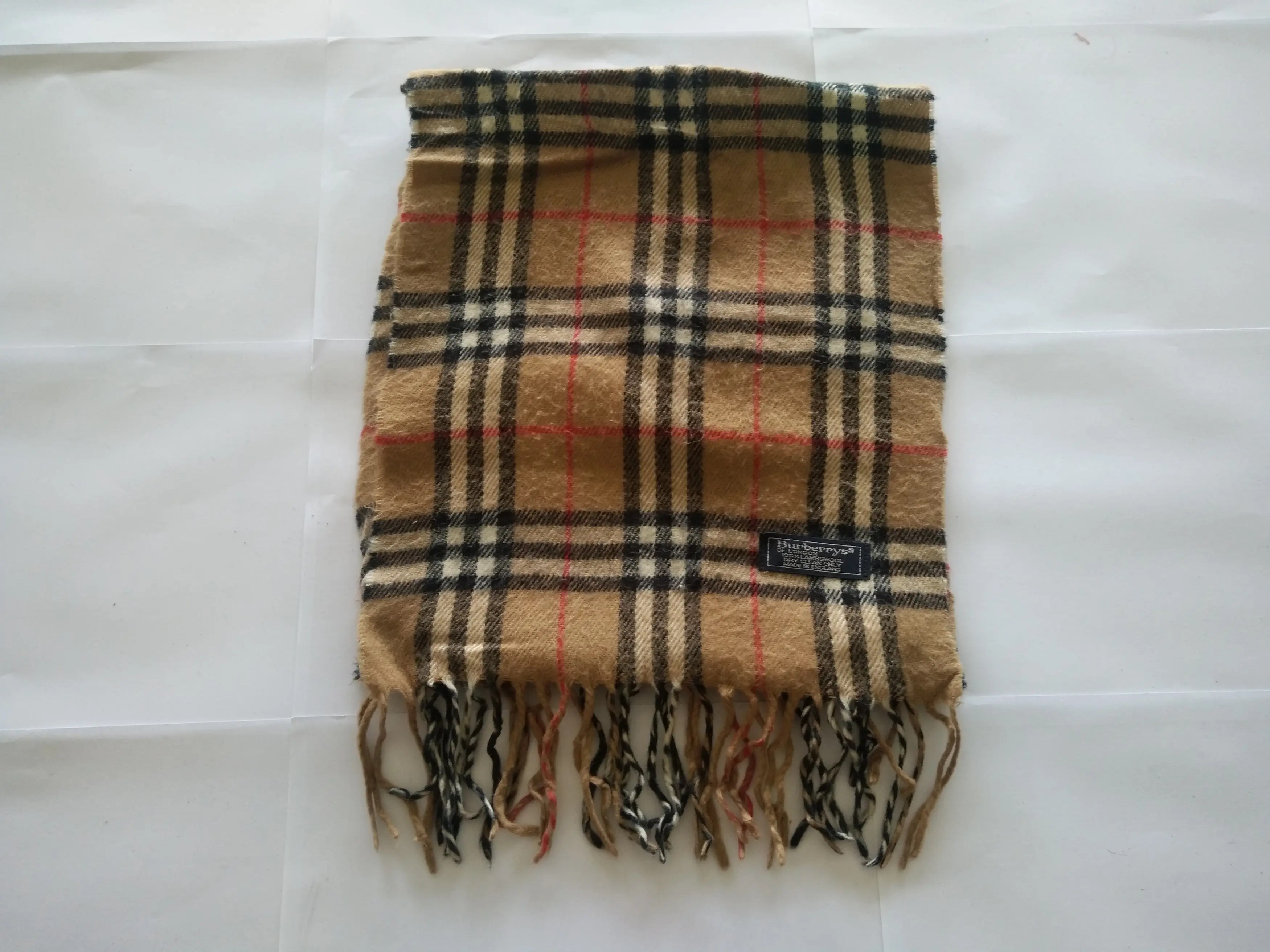 Burberry Burberry Burberrys London Lambswool Nova Check Beige Made In