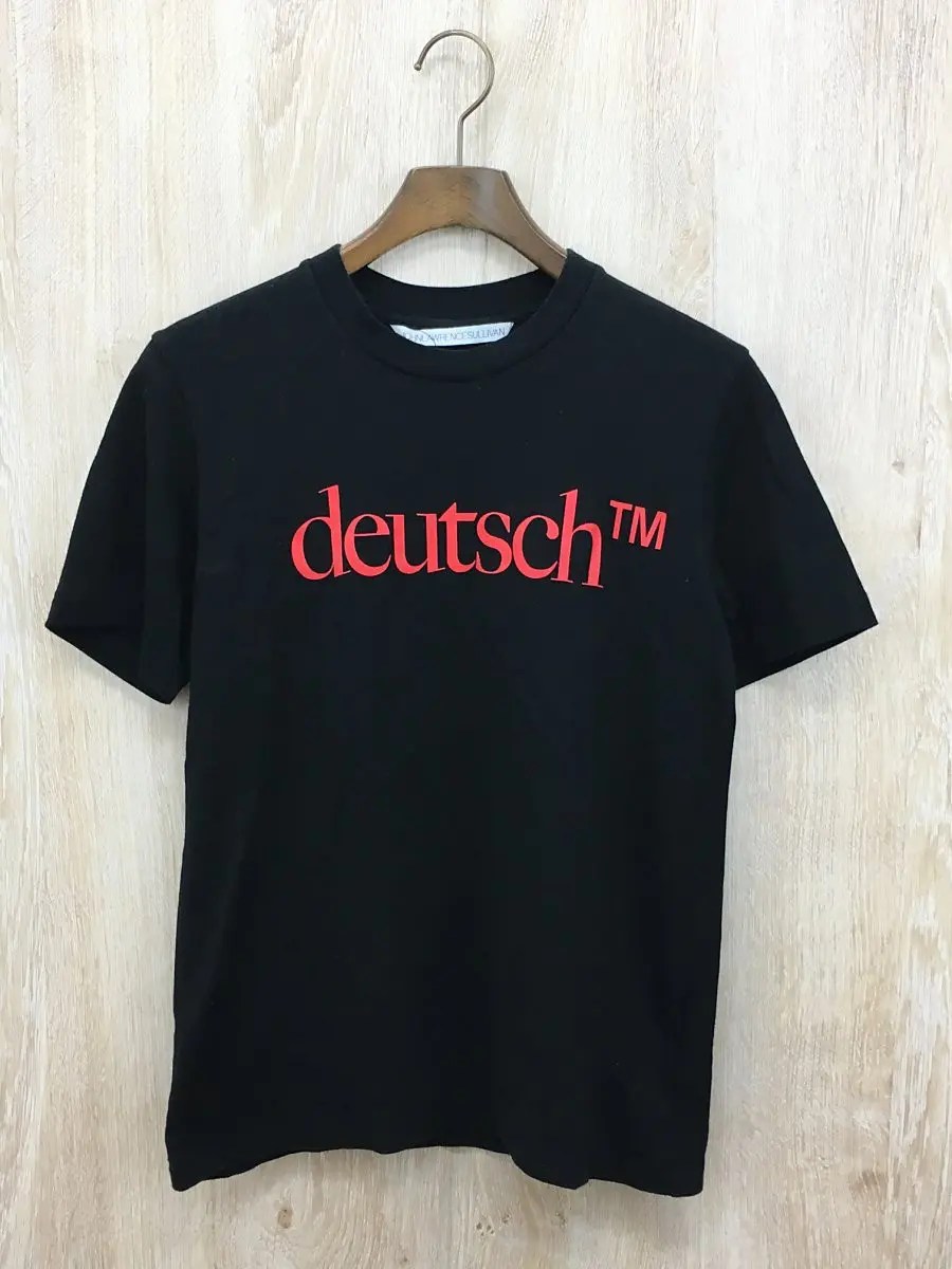 John Lawrence Sullivan Short Sleeve Black Tshirt Cotton Deutsch Print