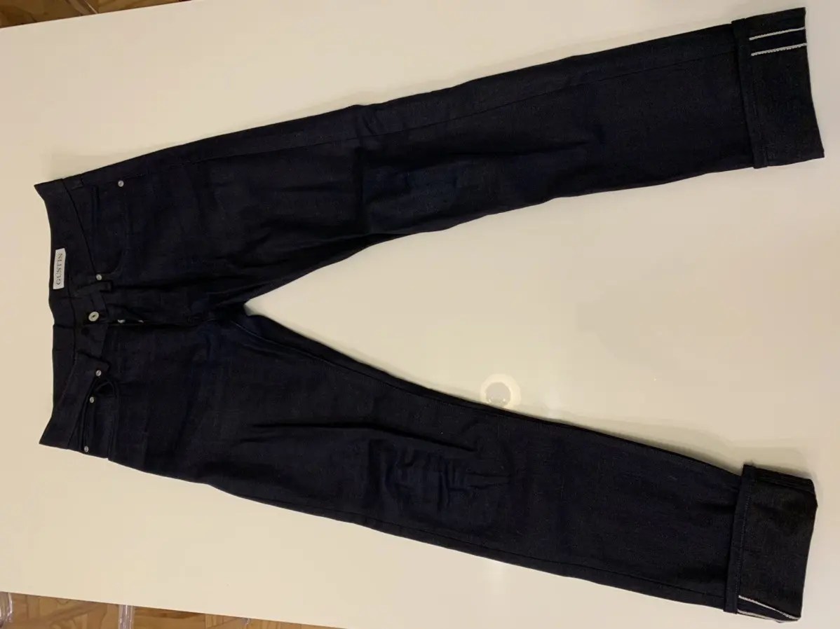 Gustin Gustin Indigo x Black Raw Denim 32 Slim Grailed