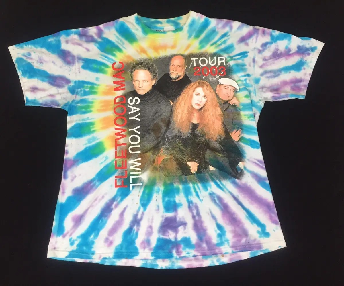 Vintage Vintage Fleetwood Mac Tour Tie Dye Tee