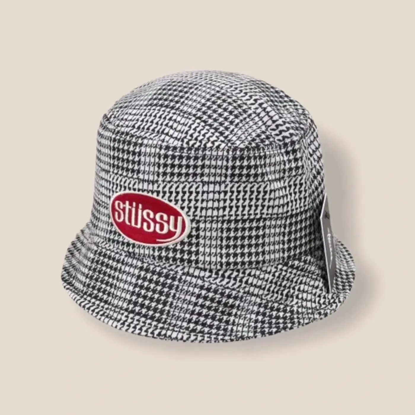 Vintage STUSSY LOLA PLAID KNIT BUCKET HAT Grailed