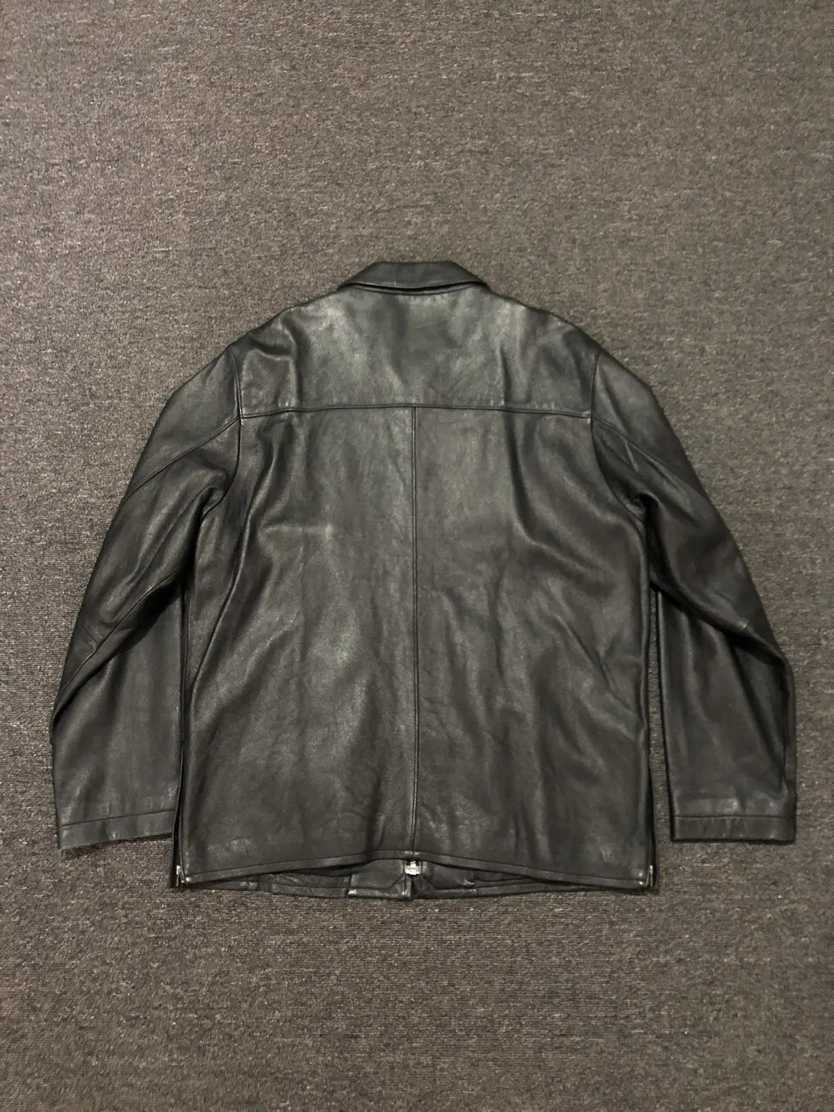 Balenciaga Balenciaga x Vintage 1997 Side zip Leather Jacket Grailed