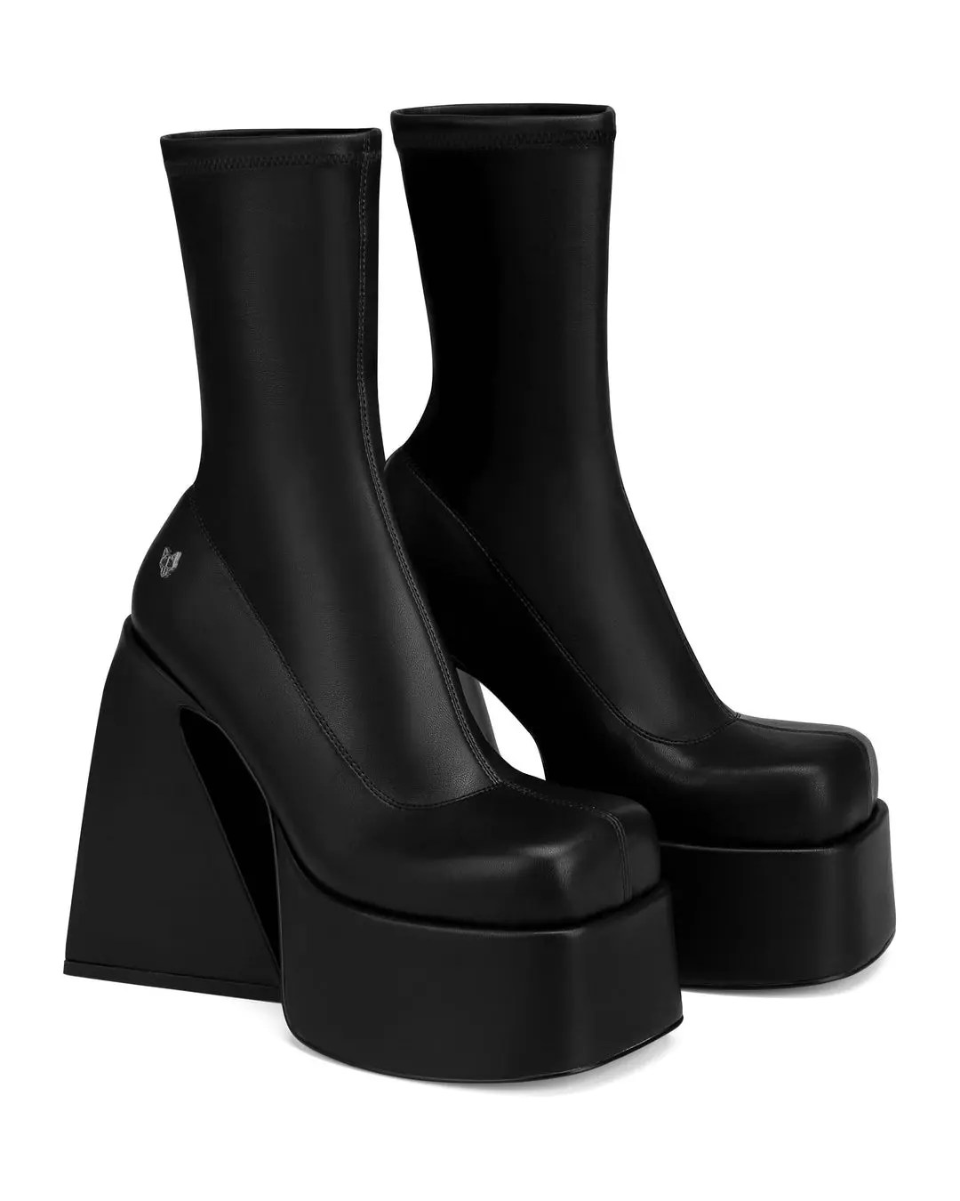 NAKED WOLFE Jade Black Stretch Heels | Grailed