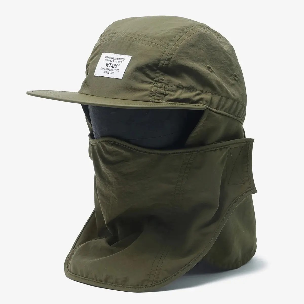 Wtaps WTAPS 22S/S FACEHUGGER / CAP / NYLON. TAFFETA / BLACK Grailed