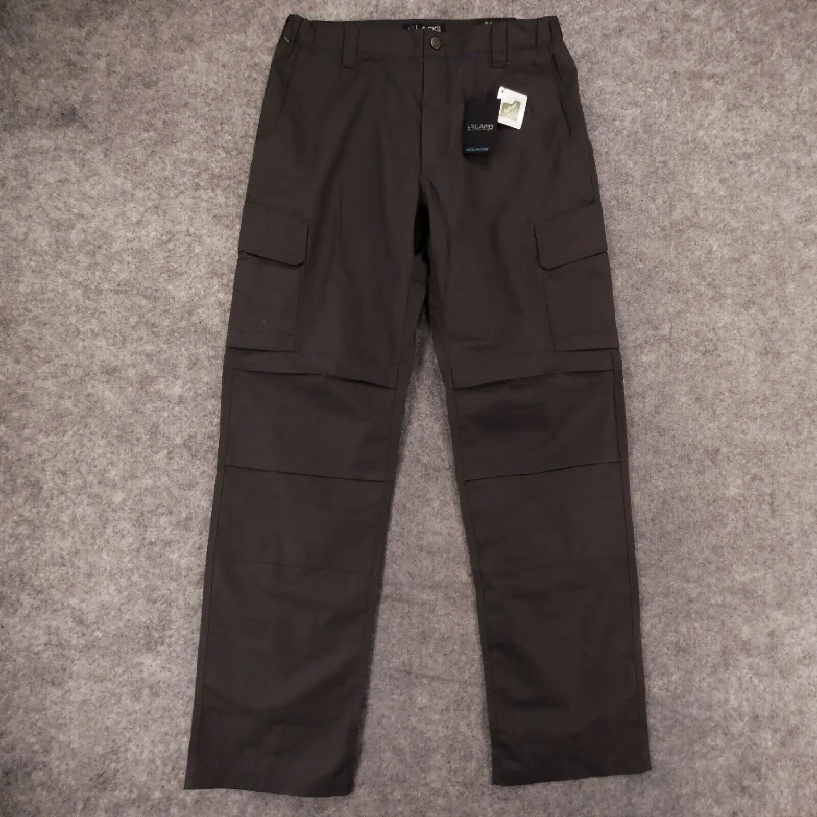 Vintage LAPG Cargo Pants Mens 36x36 Flat Front Charcoal Gray Tactical
