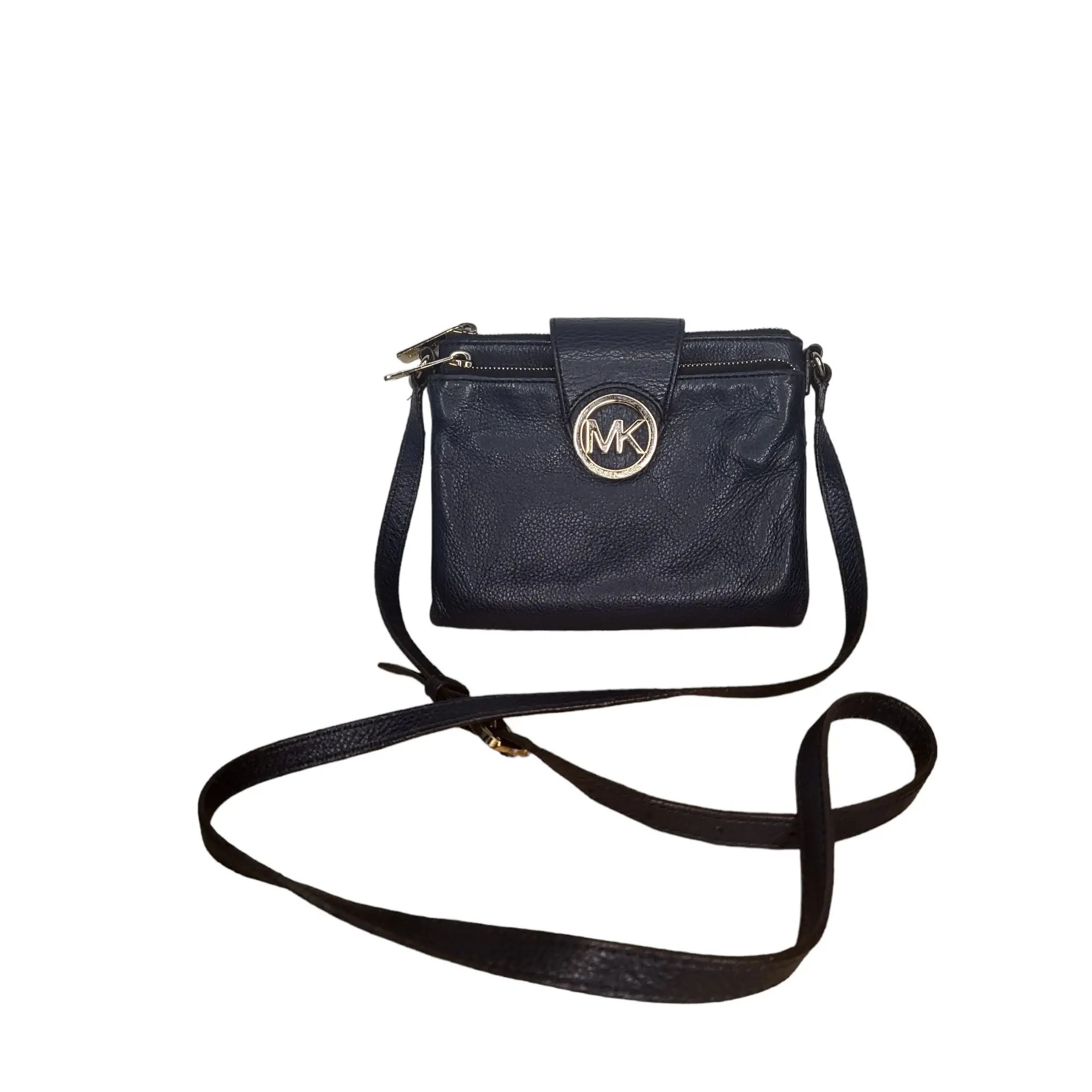 Michael Kors Michael Kors Blue Leather Crossbody Bag S Grailed