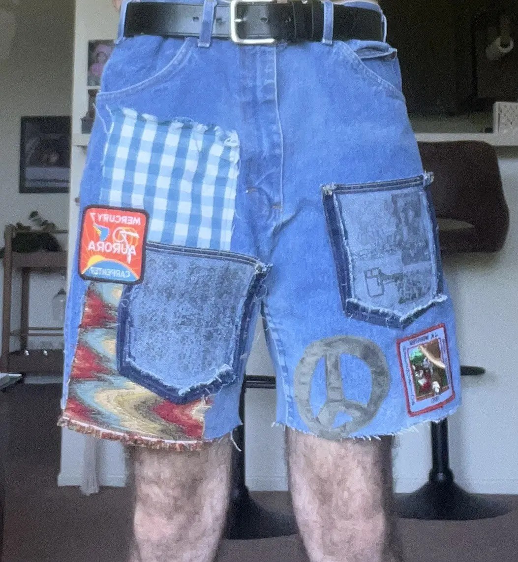 Vintage Custom Vintage Patchwork Shorts Grailed